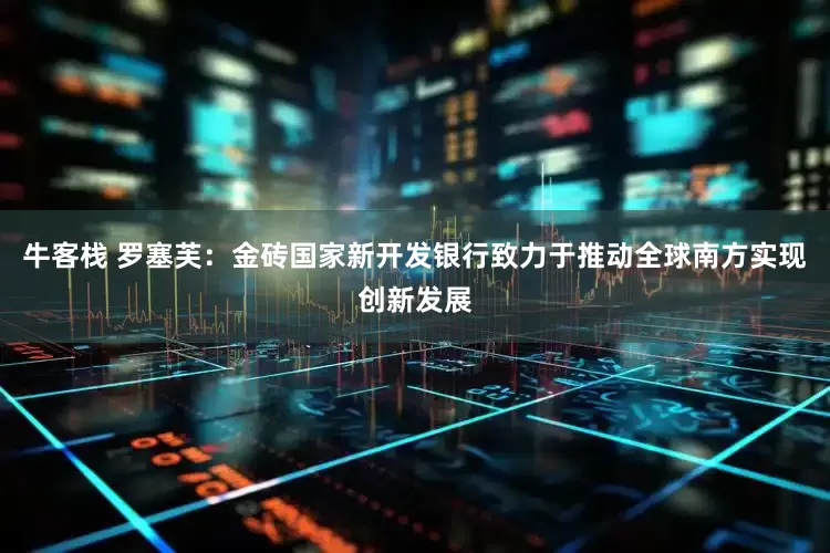 牛客栈 罗塞芙：金砖国家新开发银行致力于推动全球南方实现创新发展
