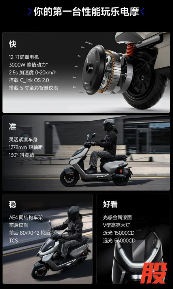 自带SOS摔车紧急呼救！极核三款电车齐发：3299元起